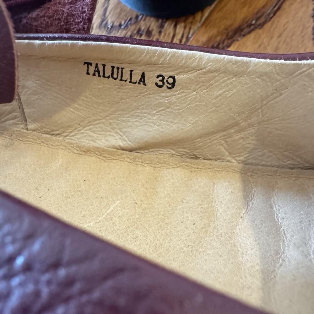 Spring Step L'Artiste Talulla 39 Women's Shoes 8.5 Burgundy Floral Ballet Flats - Picture 10 of 11